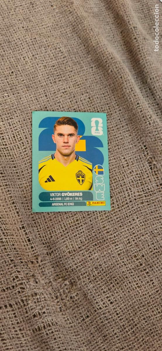 Cartes &agrave; collectionner de Football: Suecia Gyokeres world cup mundial fifa estados unidos, canad&aacute; mexico panini 2026 26 sin pegar tradin