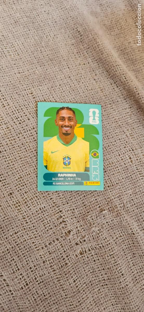 Cartes &agrave; collectionner de Football: Brasil Raphinha 19 algo roto world cup mundial fifa estados unidos, canad&aacute; mexico panini 2026 26 sin