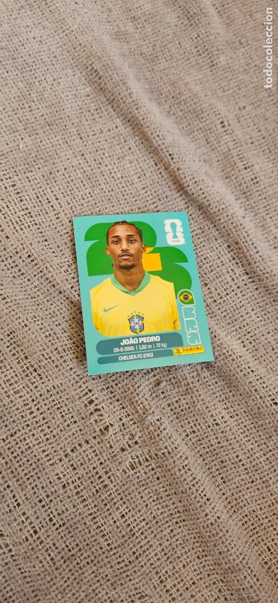 Cartes &agrave; collectionner de Football: Brasil Joao Pedro 16 world cup mundial fifa estados unidos, canad&aacute; mexico panini 2026 26 sin pegar t