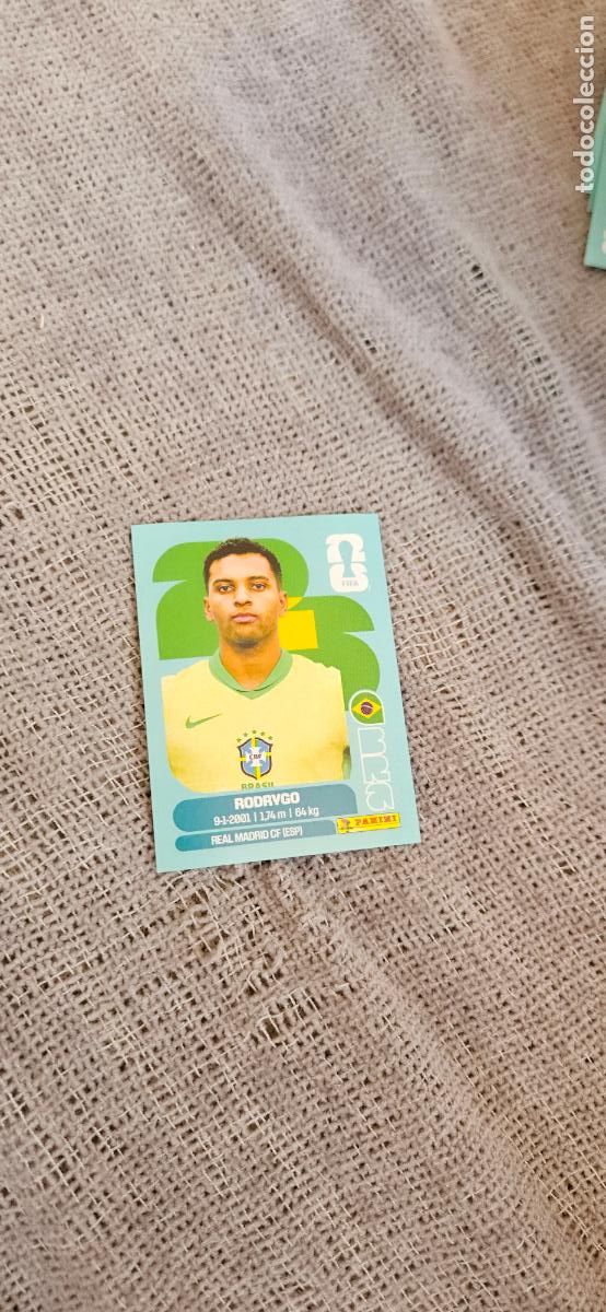 Cartes &agrave; collectionner de Football: Brasil Rodrygo 15 world cup mundial fifa estados unidos, canad&aacute; mexico panini 2026 26 sin pegar trad