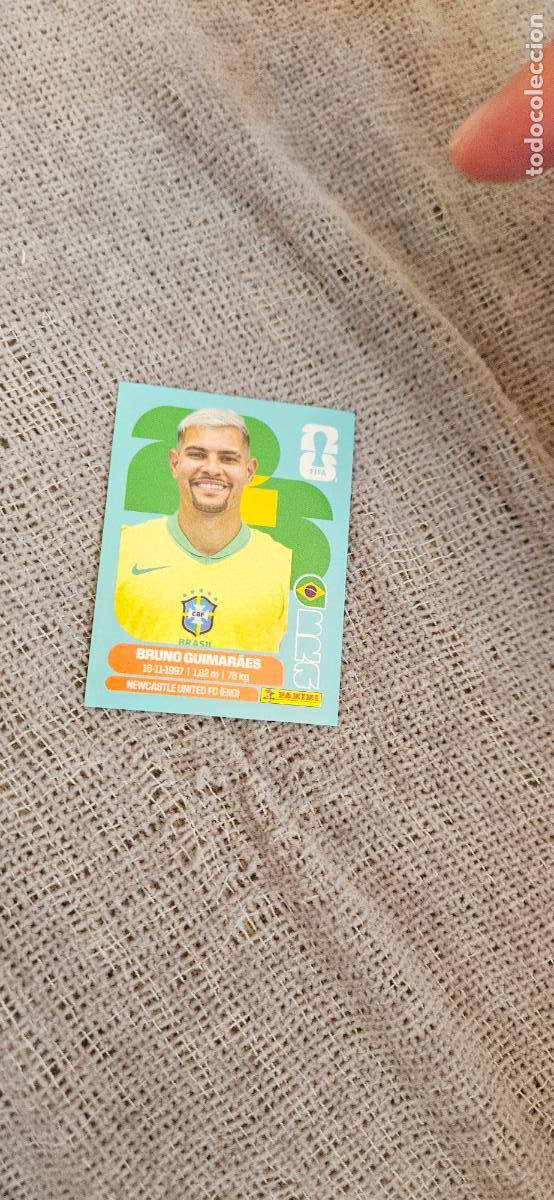 Cartes &agrave; collectionner de Football: Brasil Bruno Guimaraes 11 world cup mundial fifa estados unidos, canad&aacute; mexico panini 2026 26 sin pe