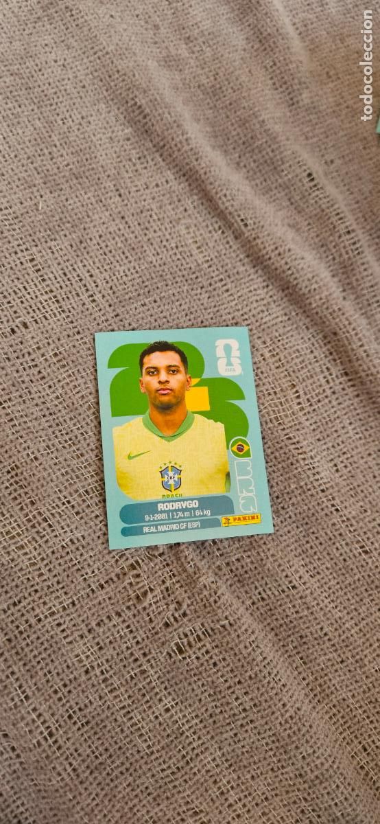 Cartes &agrave; collectionner de Football: Brasil Rodrygo 15 world cup mundial fifa estados unidos, canad&aacute; mexico panini 2026 26 sin pegar trad