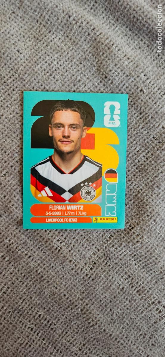 Cartes &agrave; collectionner de Football: Alemania Wirtz 11 world cup mundial fifa estados unidos, canad&aacute; mexico panini 2026 26 sin pegar trad