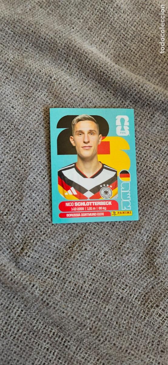 Cromos de Futebol: Alemania Schlotterberk 5 world cup mundial fifa estados unidos, canad&aacute; mexico panini 2026 26 sin peg