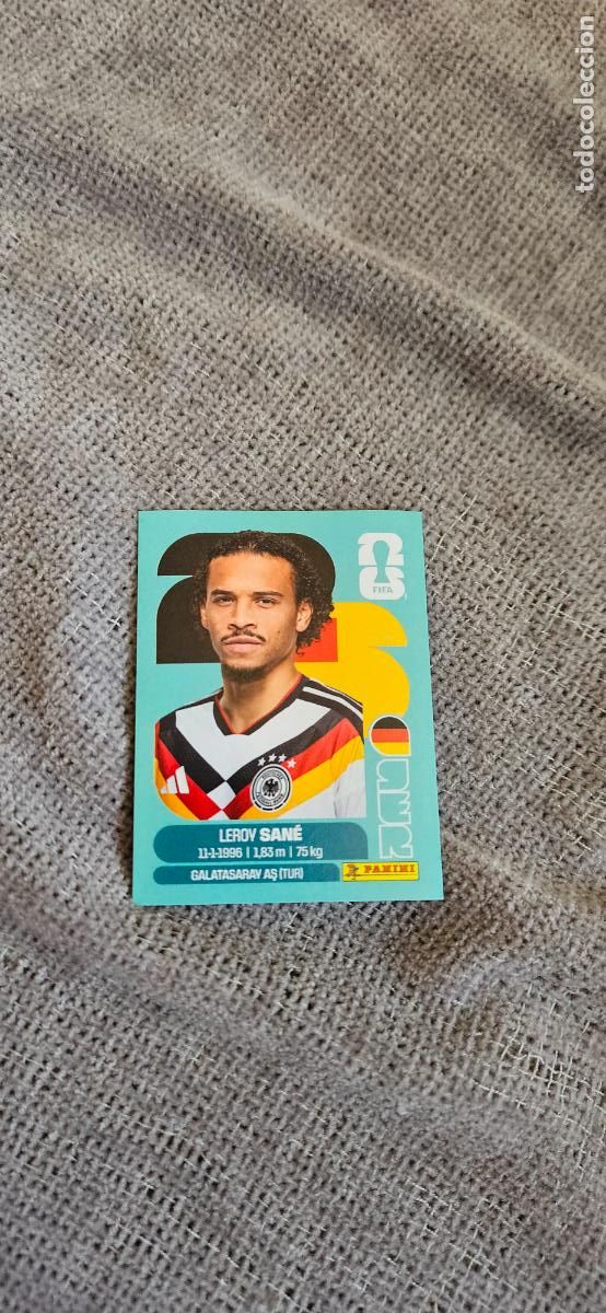 Cartes &agrave; collectionner de Football: Alemania Sane 18 world cup mundial fifa estados unidos, canad&aacute; mexico panini 2026 26 sin pegar tradi