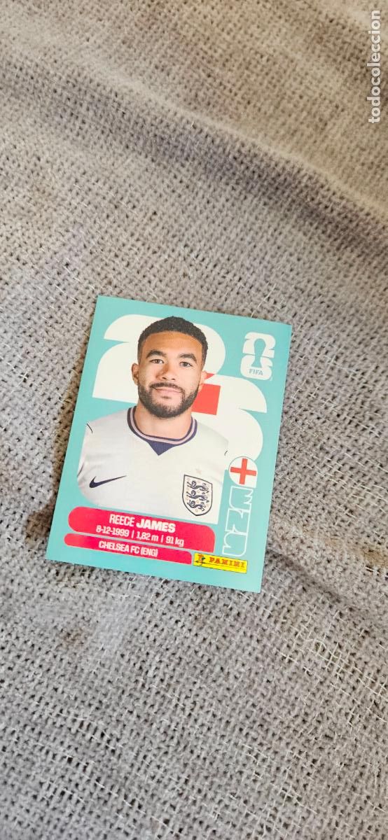 Cartes &agrave; collectionner de Football: Inglaterra Reece James 7 world cup mundial fifa estados unidos, canad&aacute; mexico panini 2026 26 sin peg