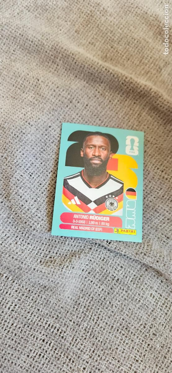 Cartes &agrave; collectionner de Football: Alemania Rudiger 6 world cup mundial fifa estados unidos, canad&aacute; mexico panini 2026 26 sin pegar tra