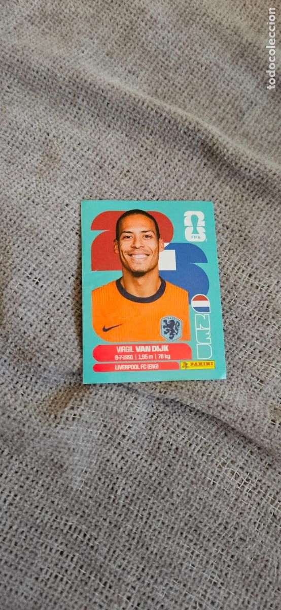 Cartes &agrave; collectionner de Football: Paises Bajos Van Dijk world cup mundial fifa estados unidos, canad&aacute; mexico panini 2026 26 sin pegar