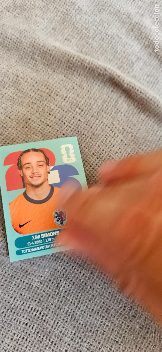 Cromos de f&uacute;tbol: Paises Bajos Simons world cup mundial fifa estados unidos, canad&aacute; mexico panini 2026 26 sin pegar tr