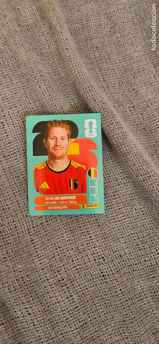 Cromos de f&uacute;tbol: B&eacute;lgica De Bruyne world cup mundial fifa estados unidos, canad&aacute; mexico panini 2026 26 sin pegar trad