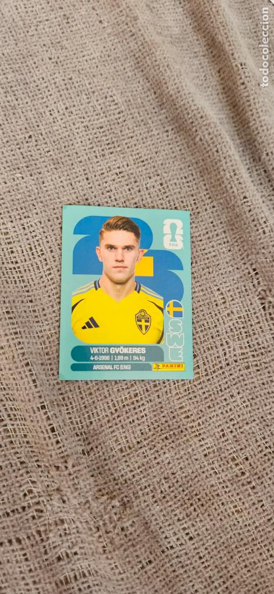 Cromos de f&uacute;tbol: Suecia Gyokeres world cup mundial fifa estados unidos, canad&aacute; mexico panini 2026 26 sin pegar tradin