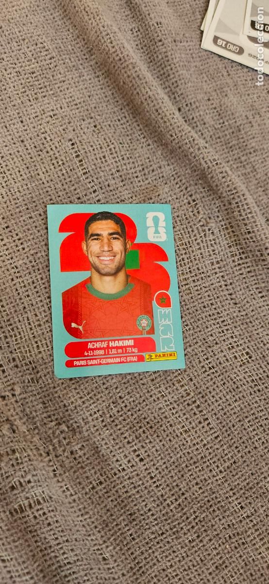 Cromos de f&uacute;tbol: Marruecos Achraf Hakimi world cup mundial fifa estados unidos, canad&aacute; mexico panini 2026 26 sin pega