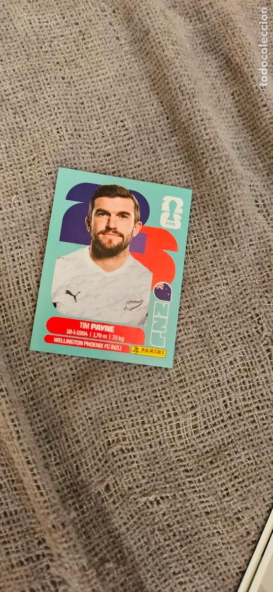 Cromos de f&uacute;tbol: Nueva Zelanda Tim Payne world cup mundial fifa estados unidos, canad&aacute; mexico panini 2026 26 sin pega