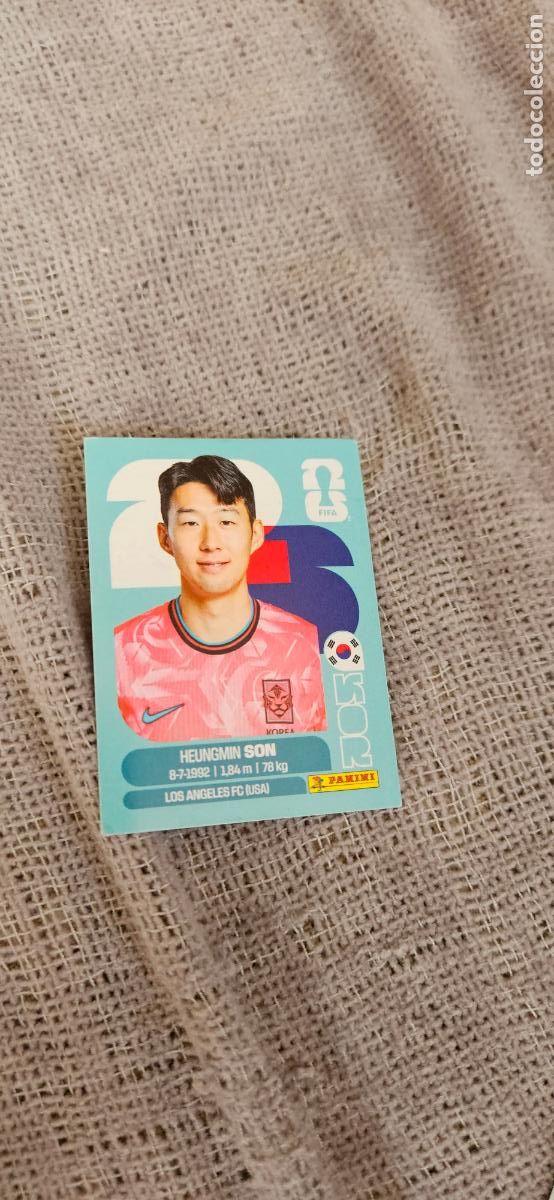 Cromos de f&uacute;tbol: Corea Heung-min Son world cup mundial fifa estados unidos, canad&aacute; mexico panini 2026 26 sin pegar tr