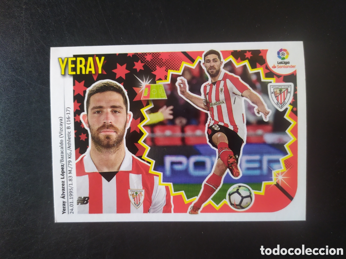 Cromos de f&uacute;tbol: Liga este 2018 2019 18 19 panini Yeray n&deg; 4B 4 B Athletic Bilbao