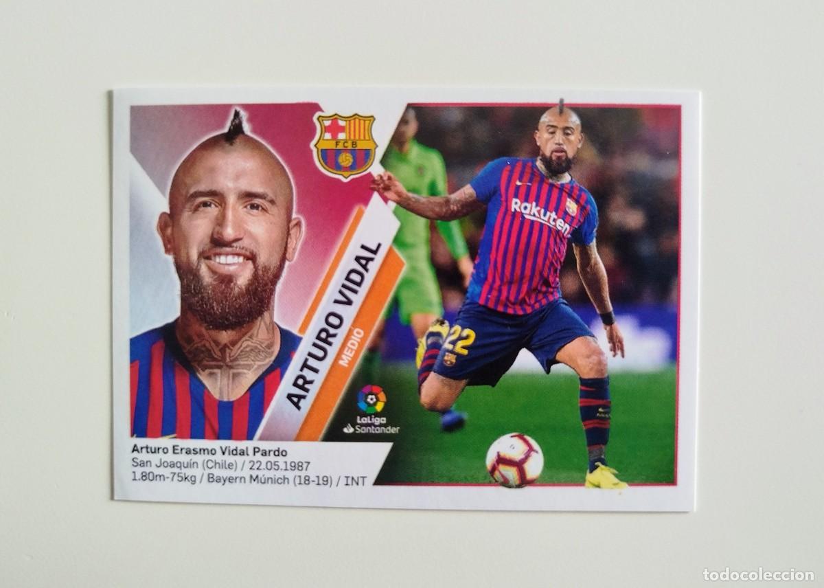 Cromos de f&uacute;tbol: Arturo Vidal 9 SIN PEGAR NUNCA PEGADO FC Barcelona Liga Ediciones Este 19 20 / 2019 2020