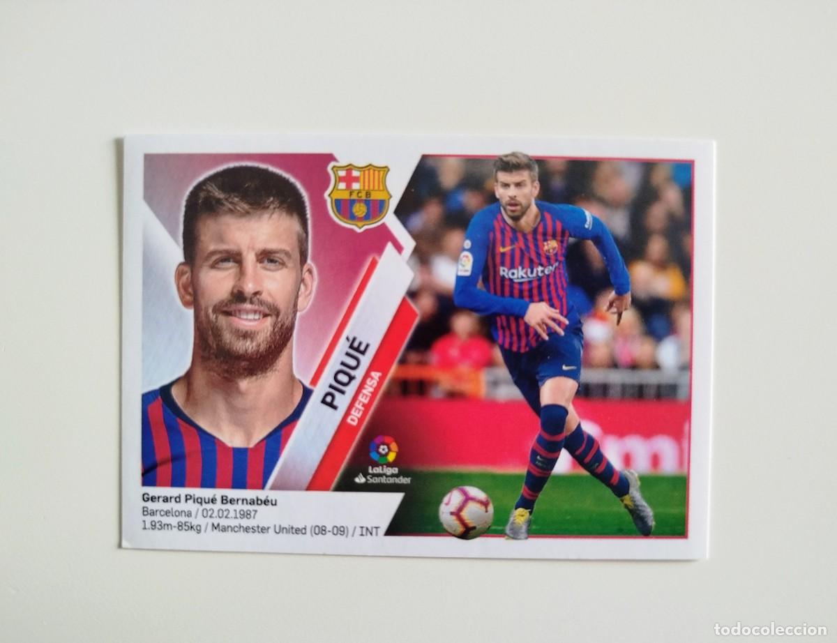 Cromos de f&uacute;tbol: Piqu&eacute; 6 SIN PEGAR NUNCA PEGADO FC Barcelona Liga Ediciones Este 19 20 / 2019 2020