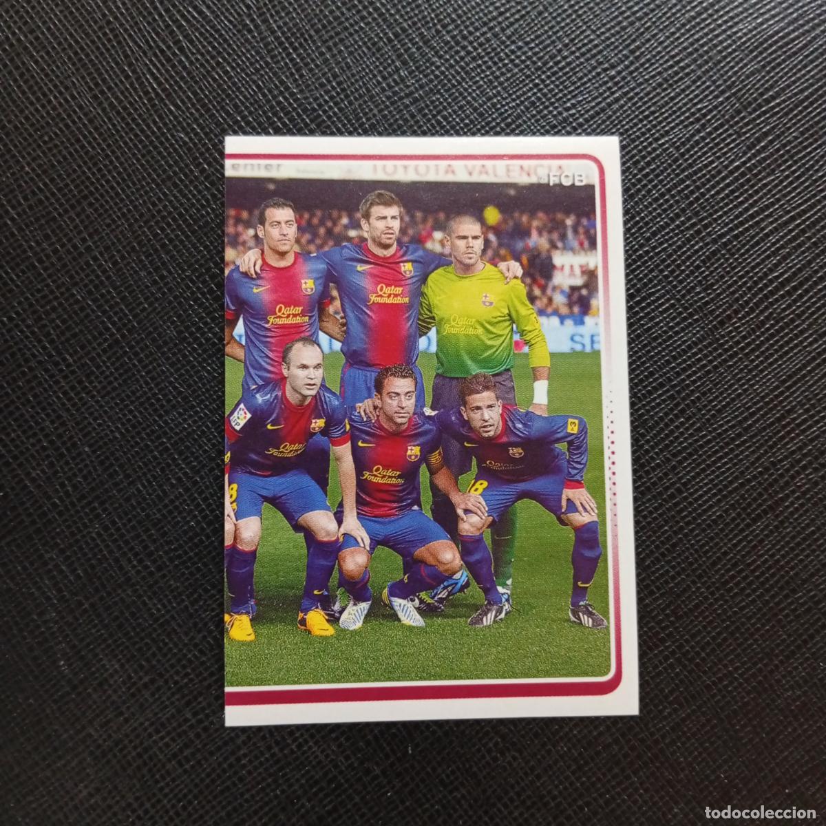 Cromos de f&uacute;tbol: 12 ALINEACION BARCELONA PANINI COLECCION OFICIAL 2013 2013 12 13 - SIN PEGAR - A152 PG82