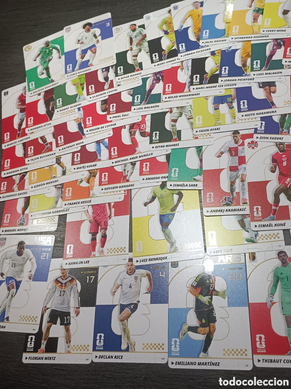 Cromos de f&uacute;tbol: Lote 55 cartas base Panini Kayou