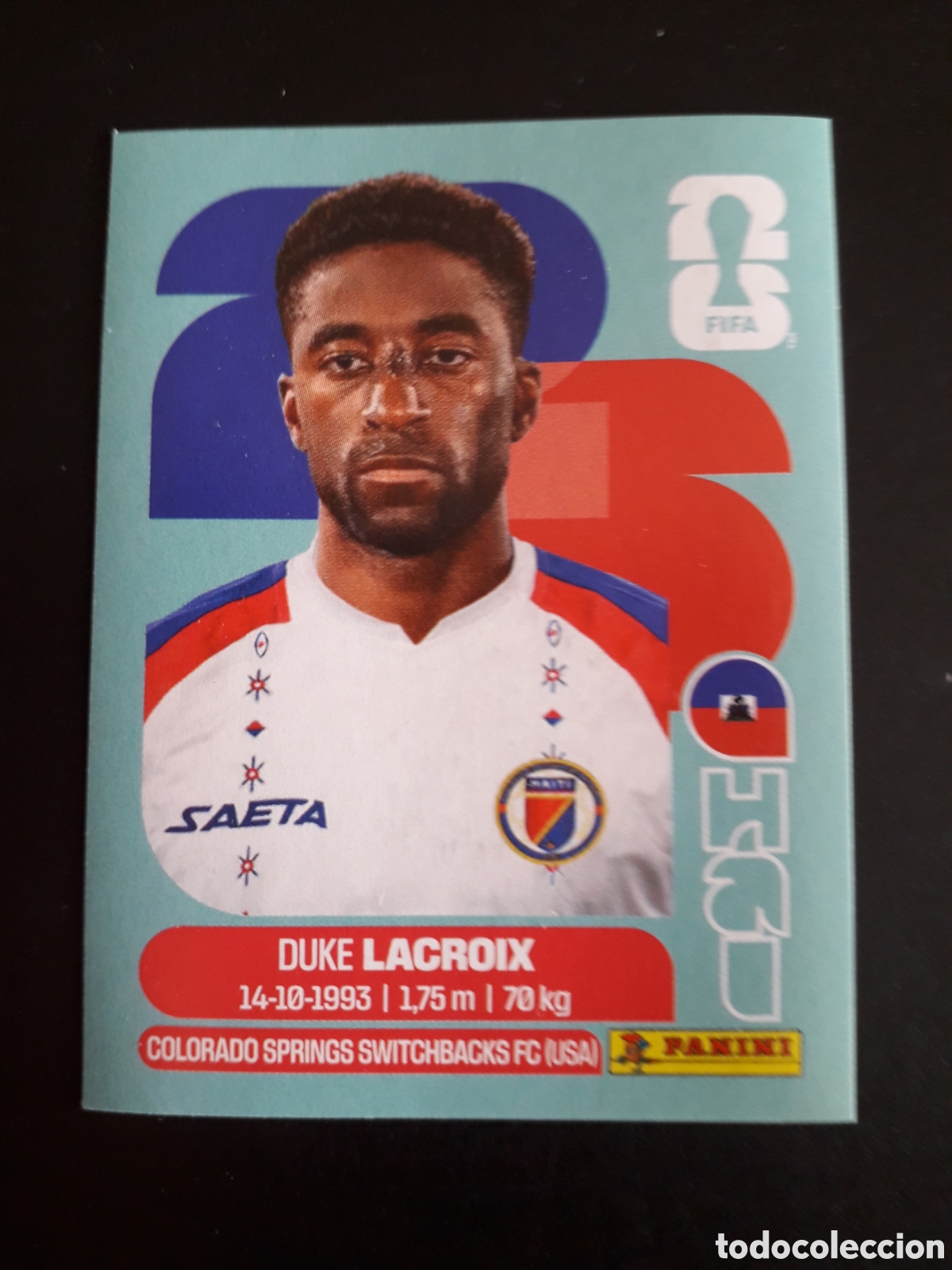 Cromos de f&uacute;tbol: DELCROIX HAIT&Iacute; HAI 9 MUNDIAL F&Uacute;TBOL 2026 FIFA WORLD CUP PANINI SIN PEGAR PEDIDO M&Iacute;NIMO 3&euro;