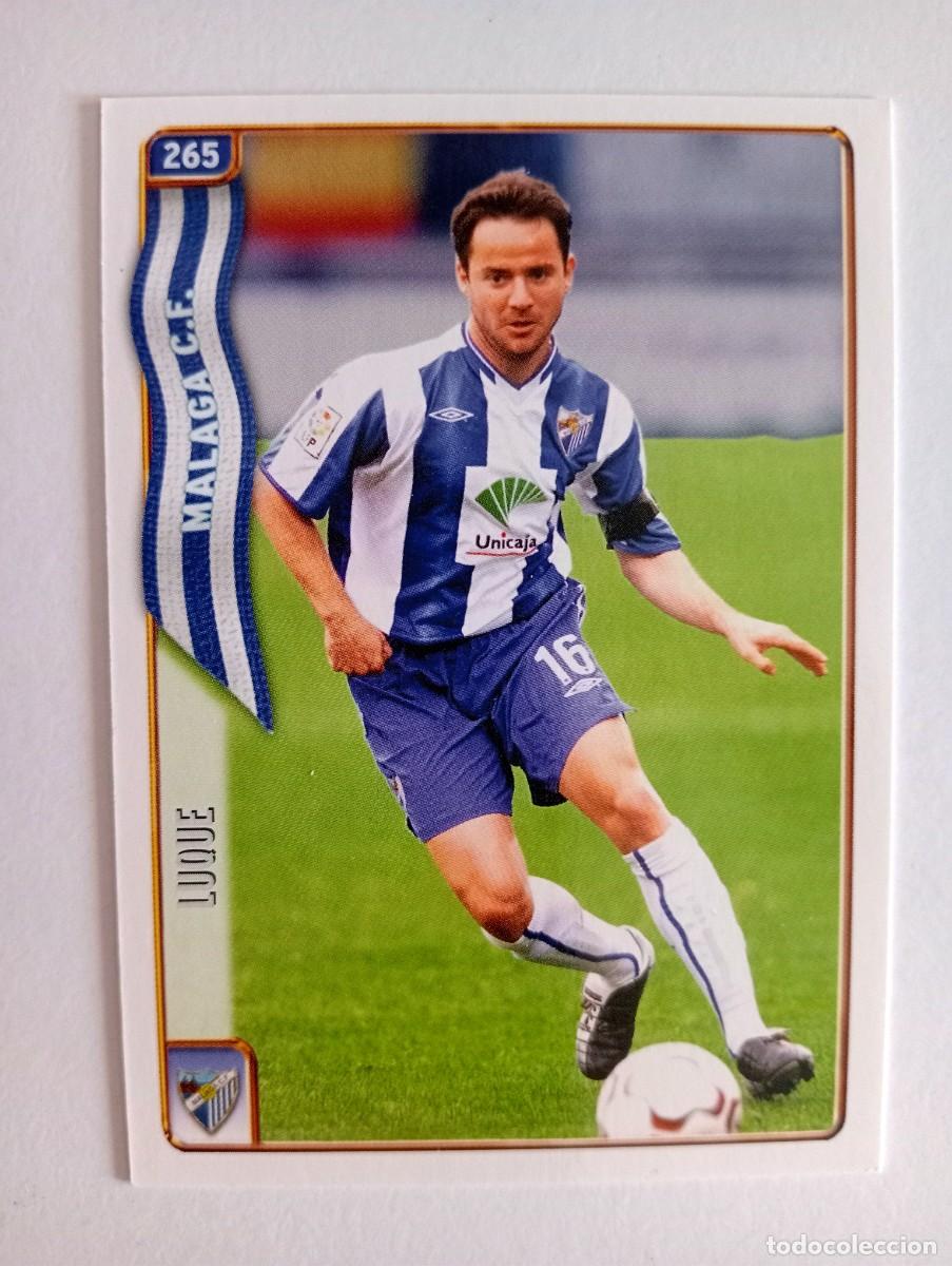 Cromos de f&uacute;tbol: CROMO FUTBOL M&Aacute;LAGA C.F. MUNDI CROMO 2004-2005: LUQUE