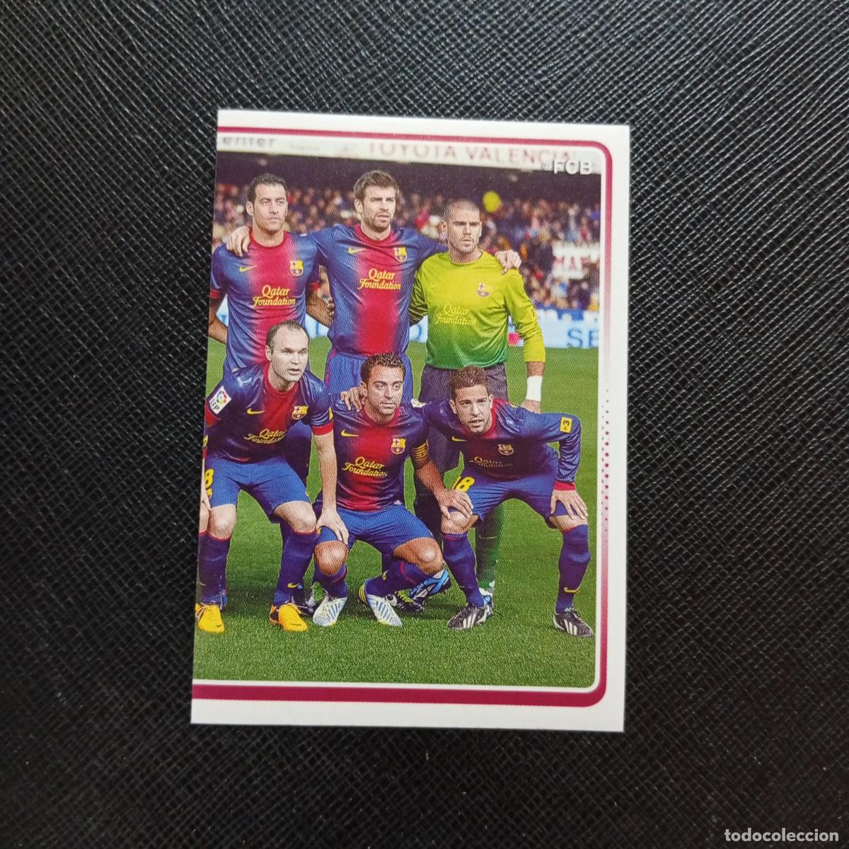 Cromos de f&uacute;tbol: 12 ALINEACION BARCELONA PANINI COLECCION OFICIAL 2013 2013 12 13 - SIN PEGAR - A152 PG82