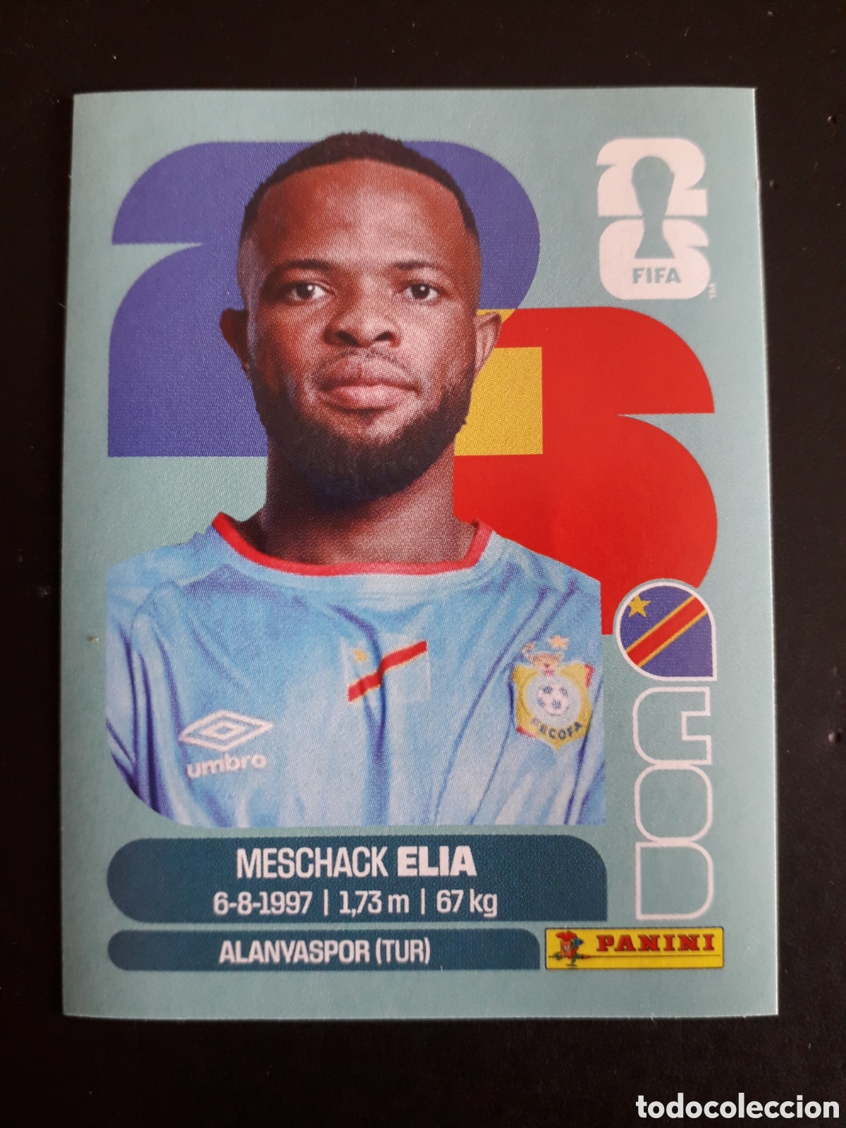 Cromos de f&uacute;tbol: ELIA CONGO COD 15 MUNDIAL F&Uacute;TBOL 2026 FIFA WORLD CUP PANINI SIN PEGAR PEDIDO M&Iacute;NIMO 3&euro;