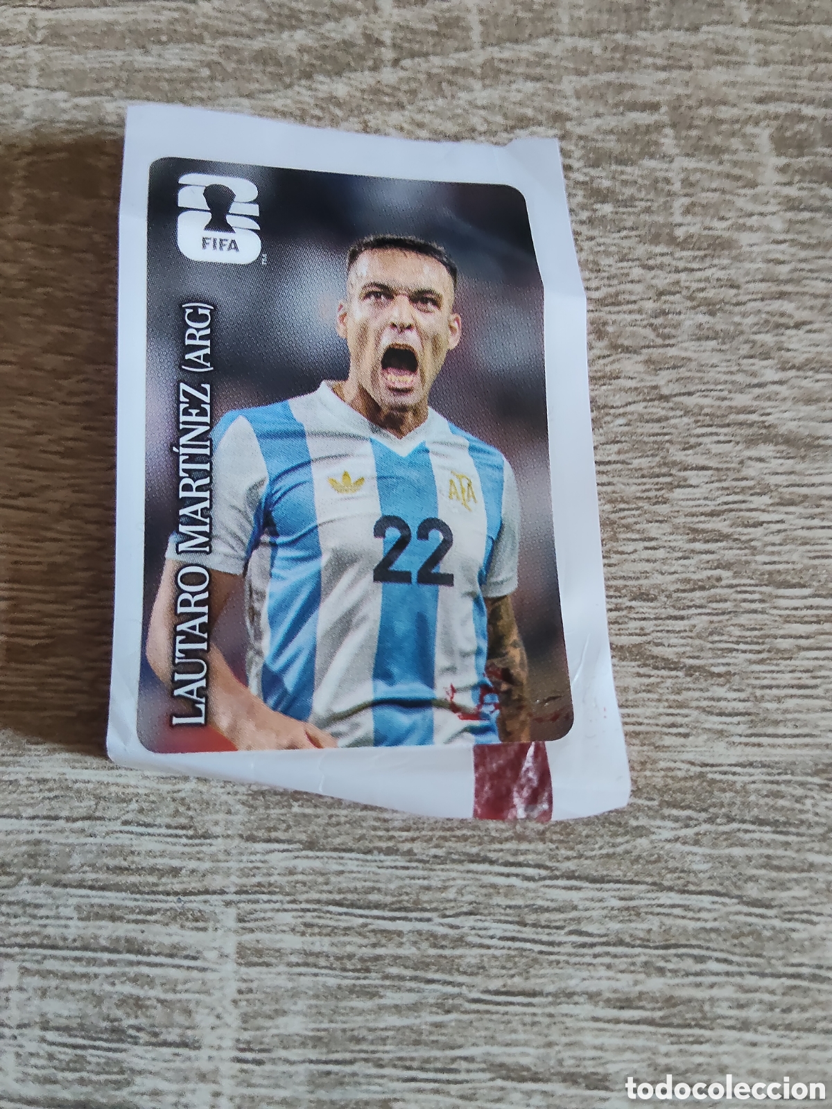 Cromos de f&uacute;tbol: Lautaro Mart&iacute;nez mundial 2026 Coca cola