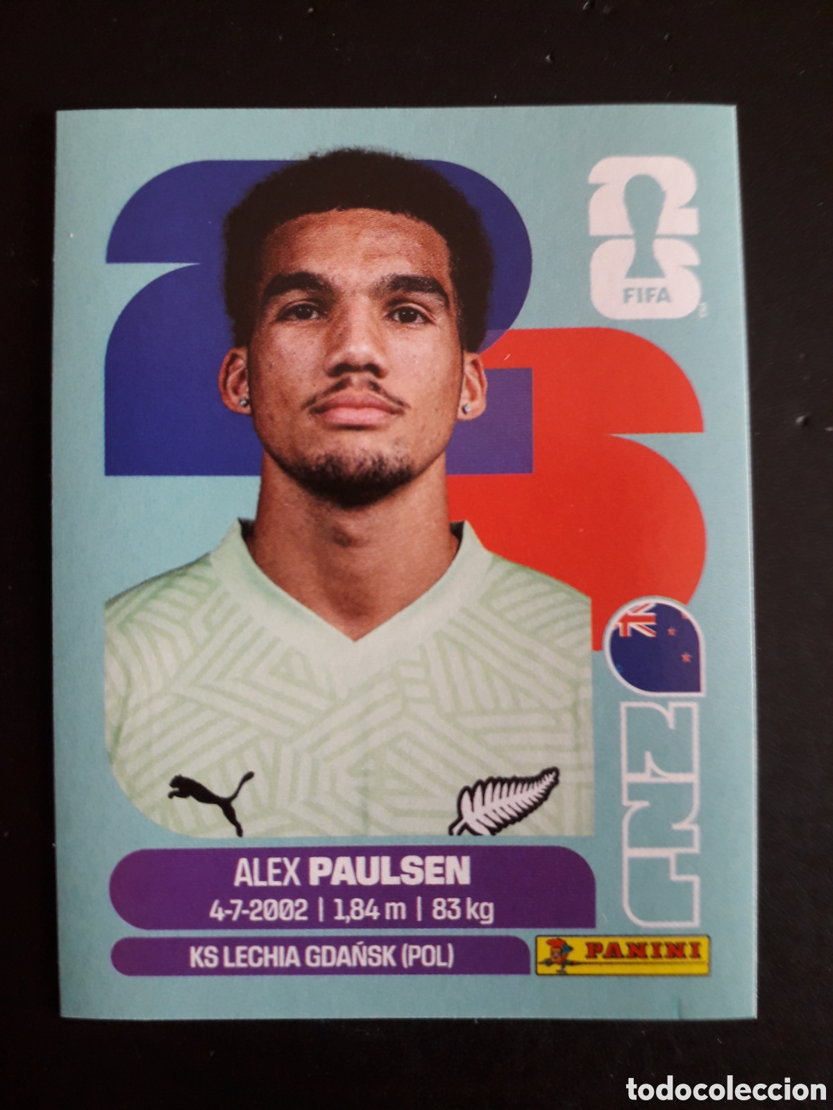 Fu&szlig;ball-Sticker: PAULSEN NUEVA ZELANDA NZL 3 MUNDIAL F&Uacute;TBOL 2026 FIFA WORLD CUP PANINI SIN PEGAR PEDIDO M&Iacute;NIMO 3&euro;