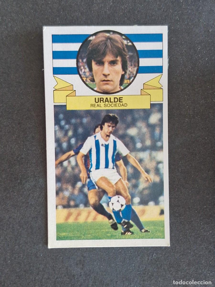 Cromos de Futebol: L4 URALDE REAL SOCIEDAD LIGA ESTE 1985 1986 85 86 DESPEGADO RECUPERADO