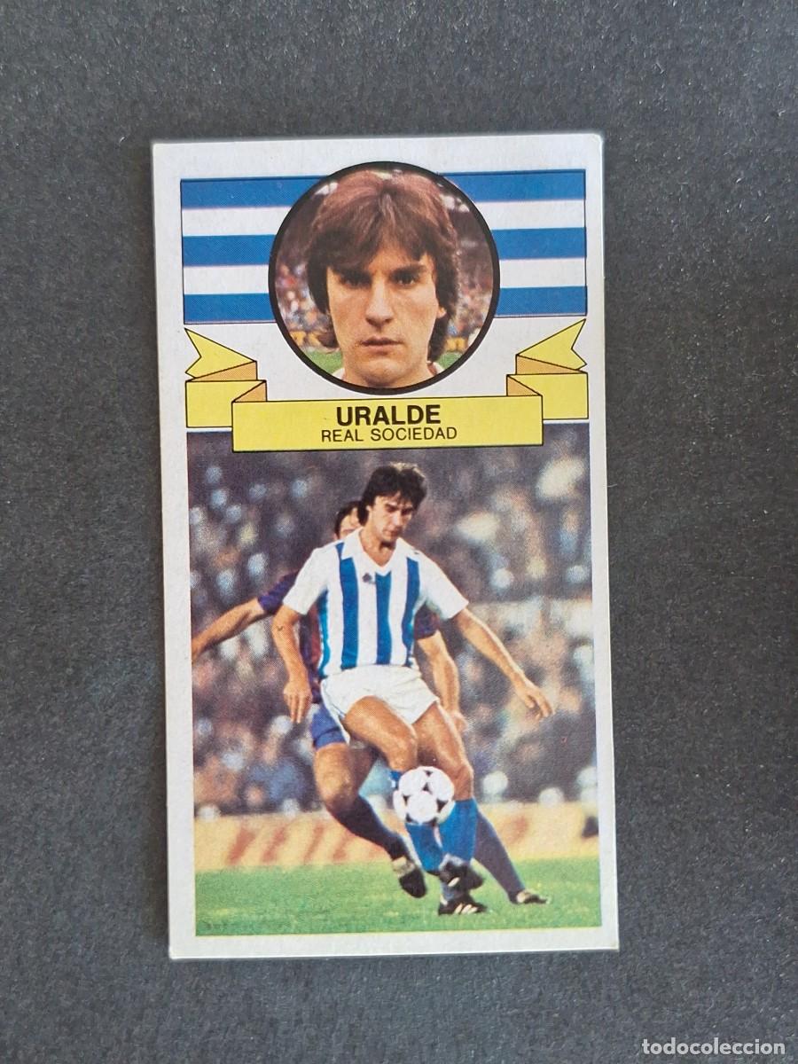 Cromos de Futebol: L4 URALDE REAL SOCIEDAD LIGA ESTE 1985 1986 85 86 DESPEGADO RECUPERADO