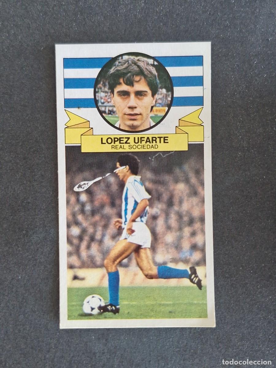 Cromos de Futebol: L4 LOPEZ UFARTE REAL SOCIEDAD LIGA ESTE 1985 1986 85 86 DESPEGADO RECUPERADO