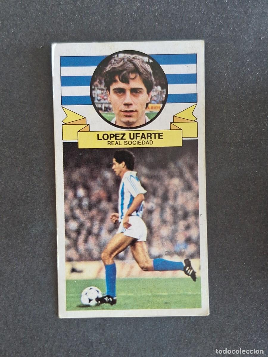 Cromos de Futebol: L4 LOPEZ UFARTE REAL SOCIEDAD LIGA ESTE 1985 1986 85 86 DESPEGADO RECUPERADO