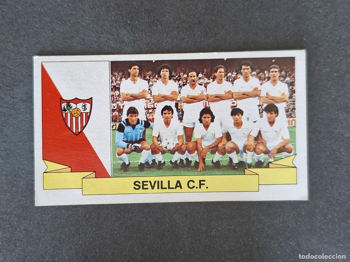 Cromos de Futebol: L4 EQUIPO SEVILLA C. F. LIGA ESTE 1985 1986 85 86 DESPEGADO RECUPERADO