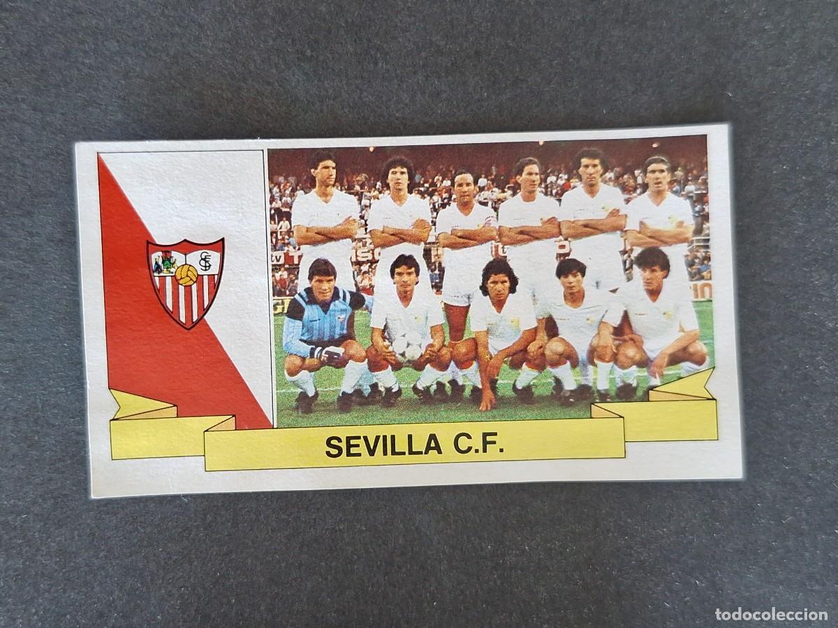 Cromos de Futebol: L4 EQUIPO SEVILLA C. F. LIGA ESTE 1985 1986 85 86 DESPEGADO RECUPERADO