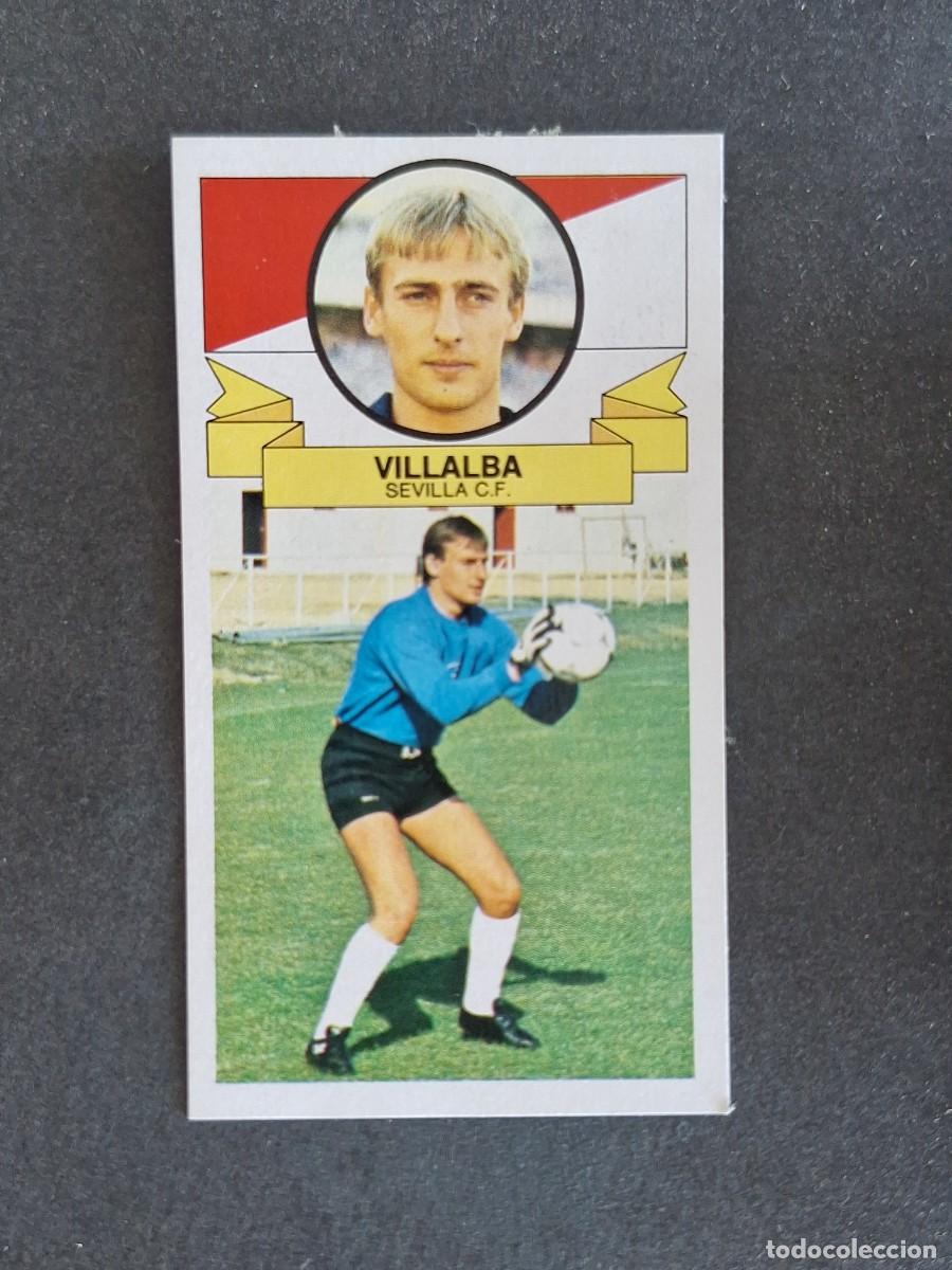Cartes &agrave; collectionner de Football: L4 VILLALBA SEVILLA C. F. LIGA ESTE 1985 1986 85 86 DESPEGADO RECUPERADO