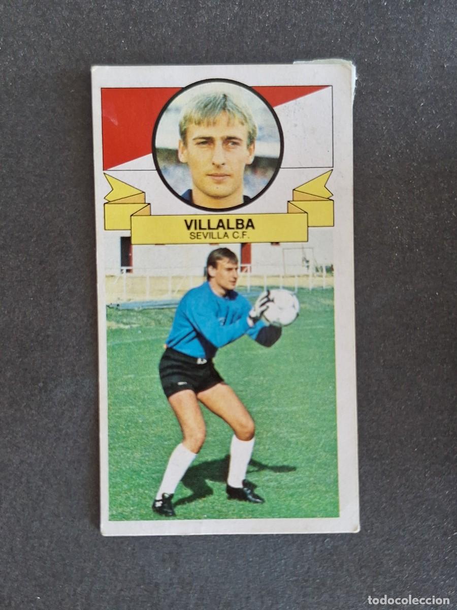 Cartes &agrave; collectionner de Football: L4 VILLALBA SEVILLA C. F. LIGA ESTE 1985 1986 85 86 DESPEGADO RECUPERADO