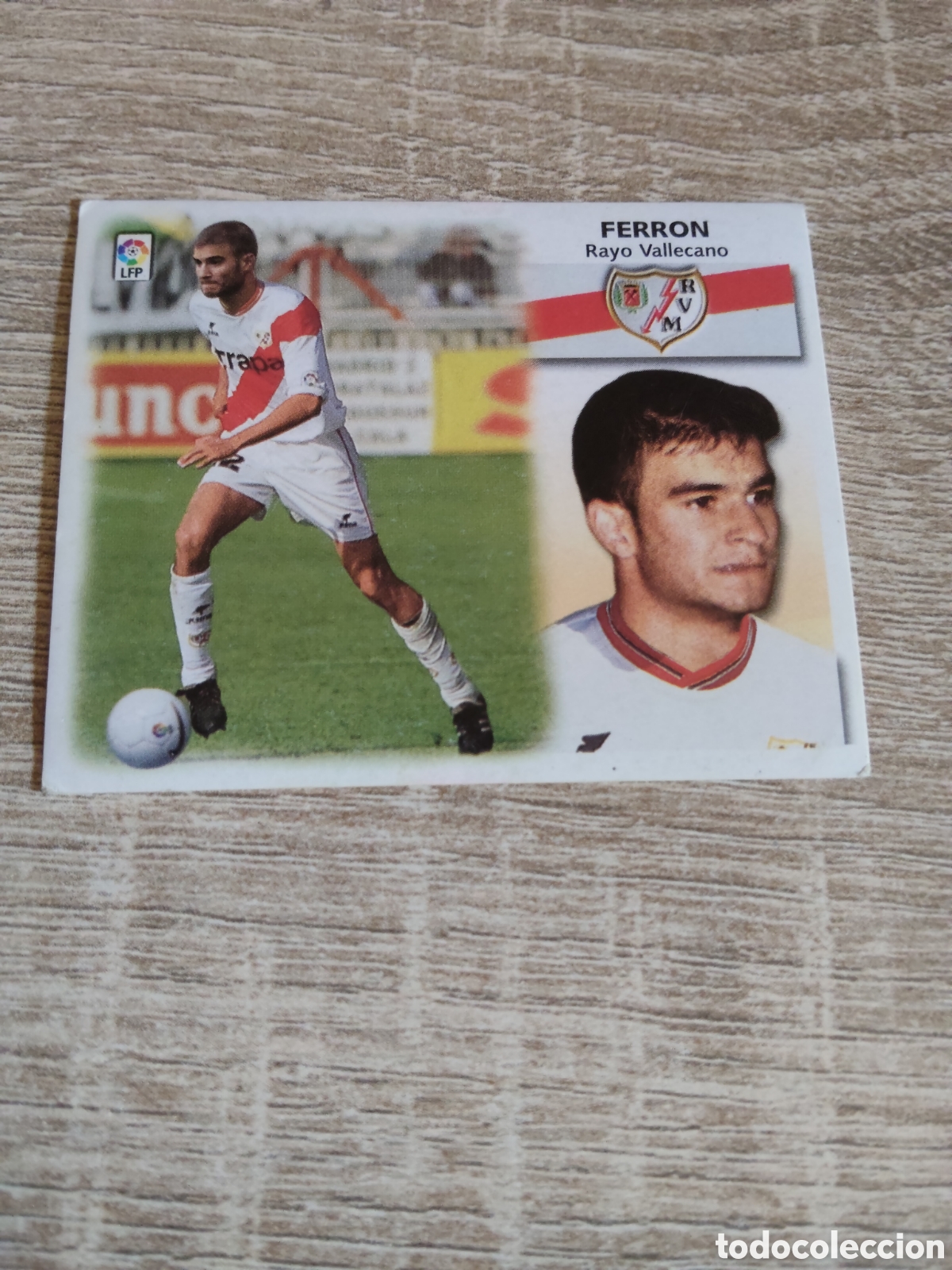 Cromos de f&uacute;tbol: Ferron coloca Rayo Vallecano liga 1999 2000 99 00 ediciones este