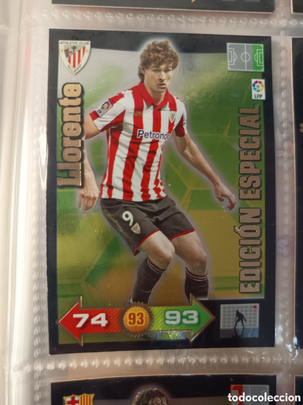 Cromos de f&uacute;tbol: ADRENALYN LIGA 2010 2011 EDICION ESPECIAL LLORENTE BILBAO