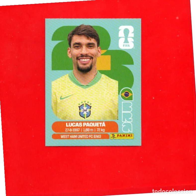Cartes &agrave; collectionner de Football: BRA9 Lucas Paqueta - Brasil - World Cup 2026 Sticker Mundial BRA 9