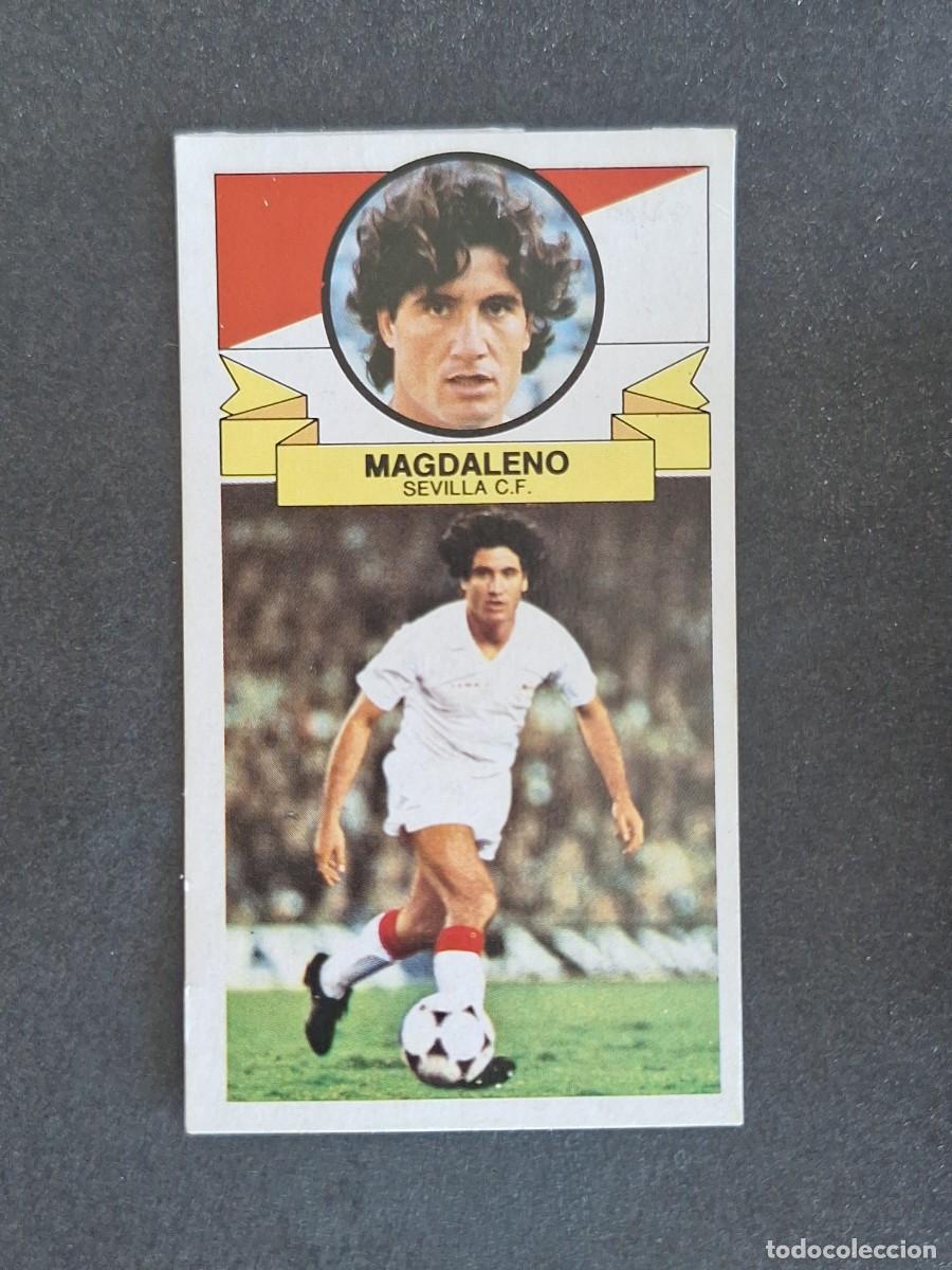 Cartes &agrave; collectionner de Football: L4 MAGDALENO SEVILLA C. F. LIGA ESTE 1985 1986 85 86 DESPEGADO RECUPERADO