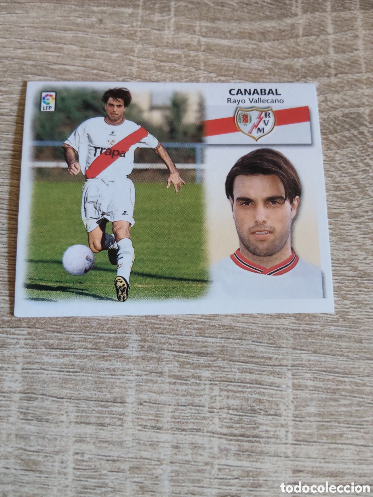 Cartes &agrave; collectionner de Football: Canabal coloca Rayo Vallecano liga 1999 2000 99 00 ediciones este nuevo
