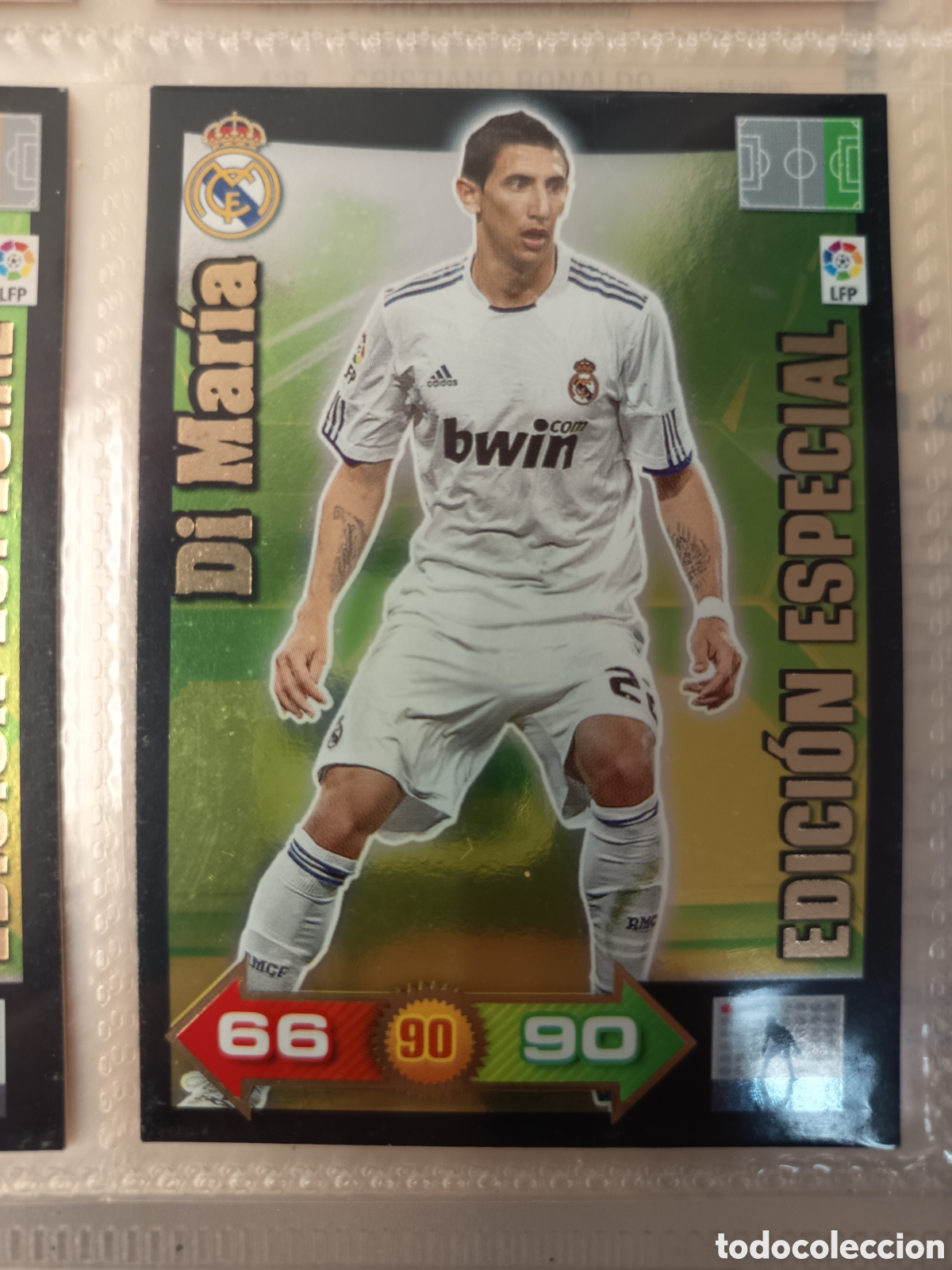 Cartes &agrave; collectionner de Football: ADRENALYN LIGA 2010 2011 EDICION ESPECIAL DI MARIA REAL MADRID