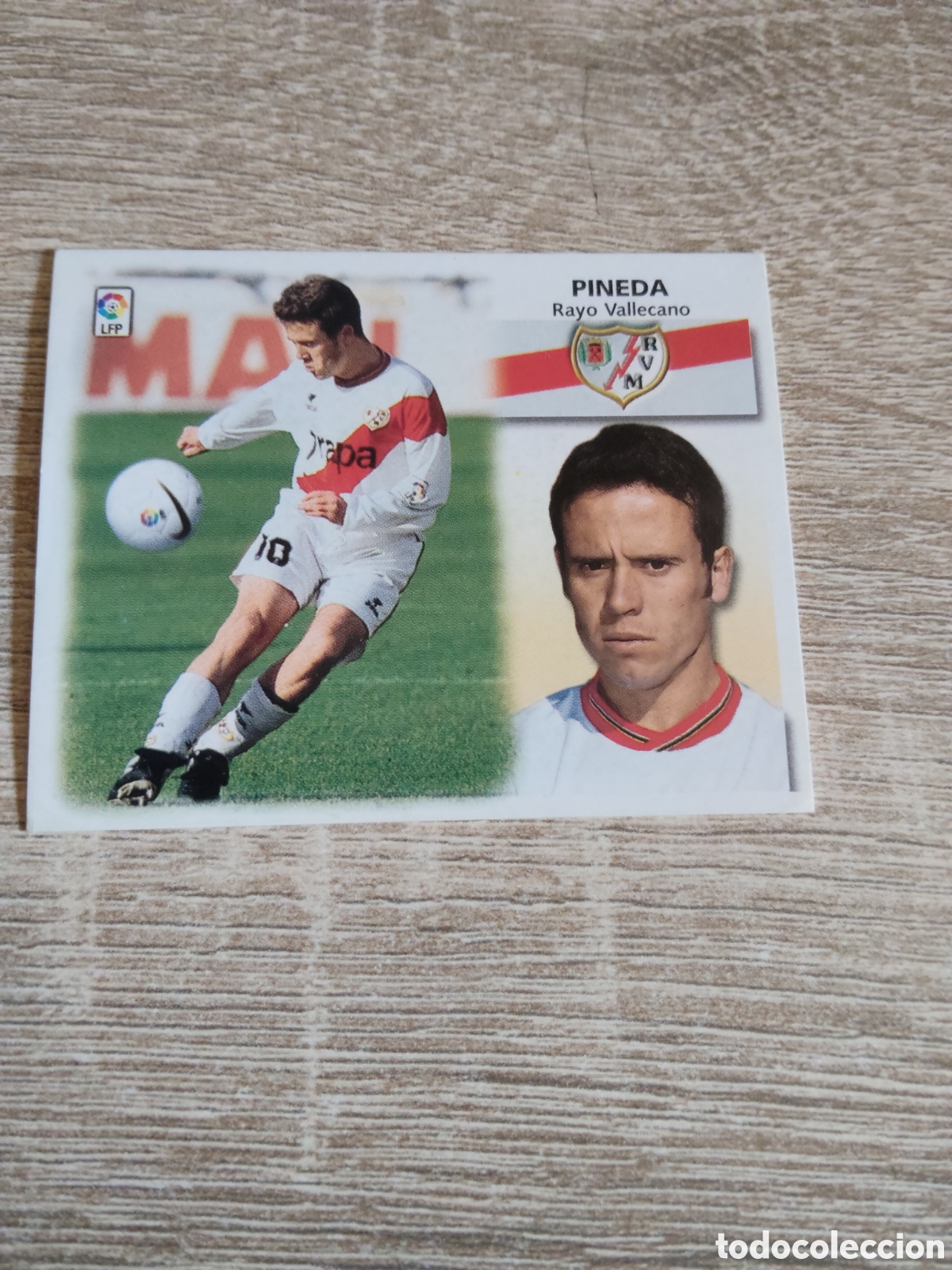 Cromos de f&uacute;tbol: Pineda baja Rayo Vallecano liga 1999 2000 99 00 ediciones este