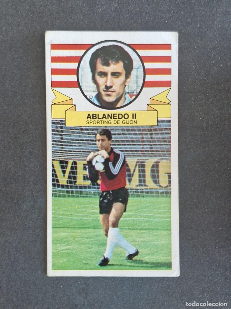 Football Stickers: L4 ABLANEDO II SPORTING DE GIJON LIGA ESTE 1985 1986 85 86 DESPEGADO RECUPERADO