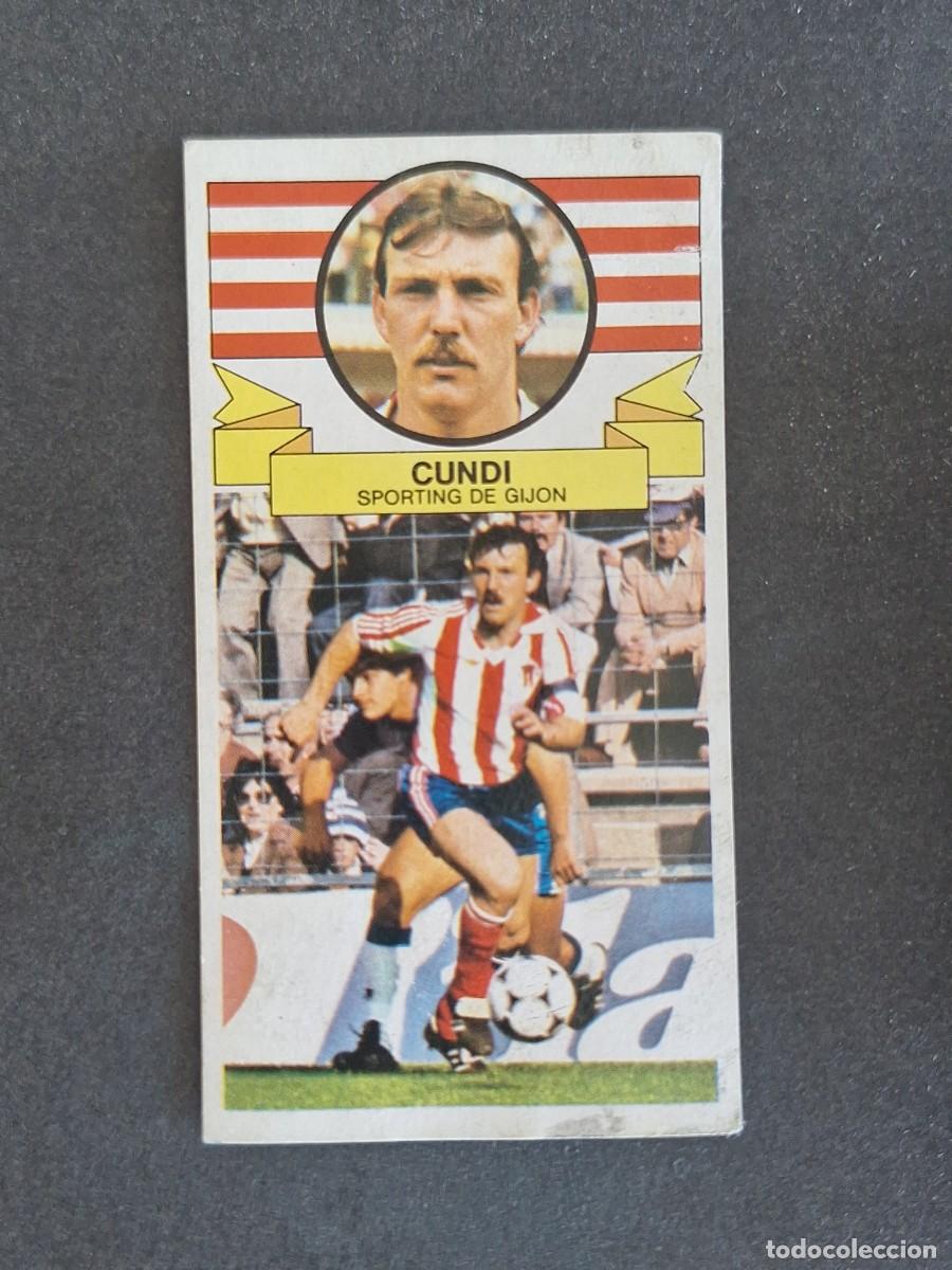 Cromos de f&uacute;tbol: L4 CUNDI SPORTING DE GIJON LIGA ESTE 1985 1986 85 86 DESPEGADO RECUPERADO