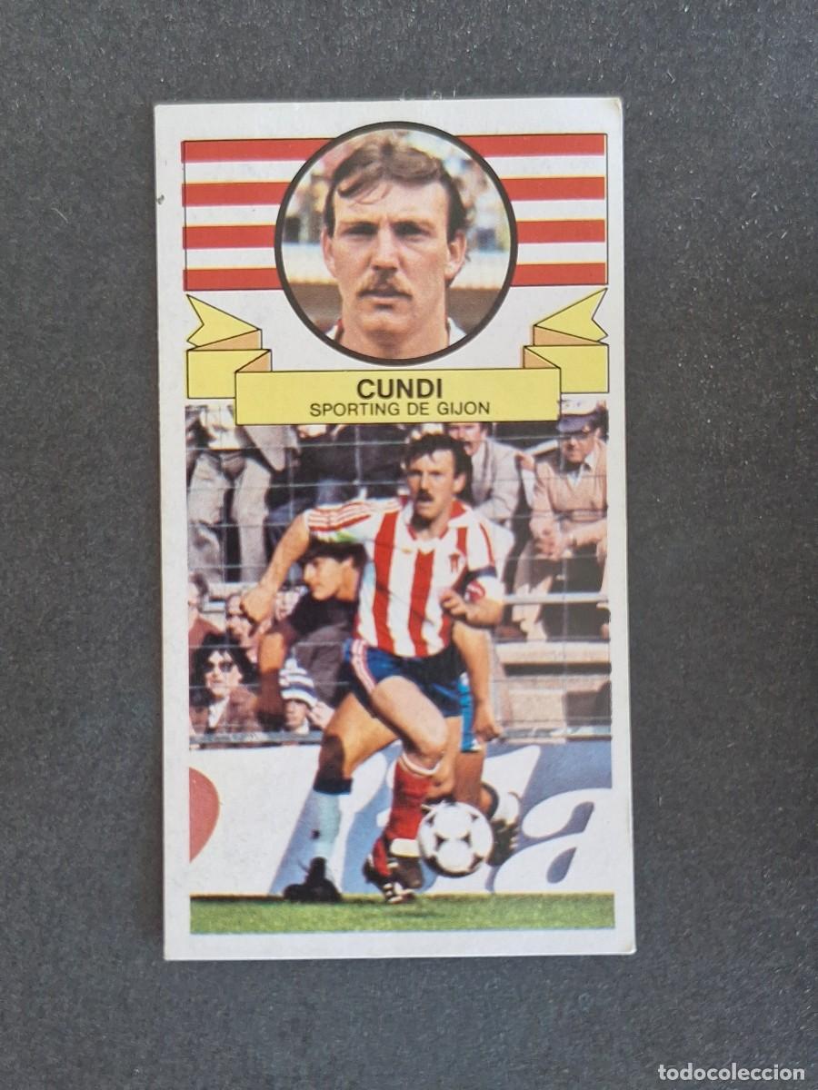 Cromos de f&uacute;tbol: L4 CUNDI SPORTING DE GIJON LIGA ESTE 1985 1986 85 86 DESPEGADO RECUPERADO