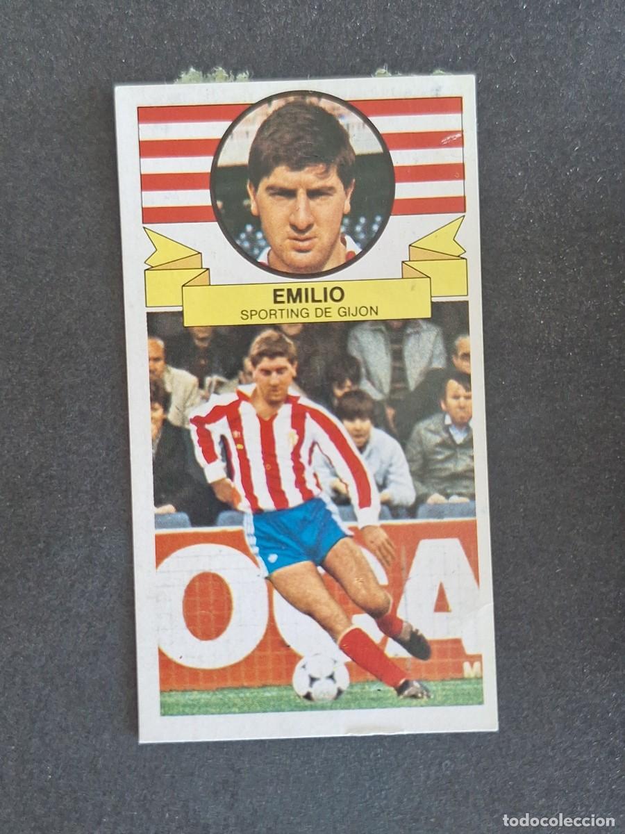 Cromos de f&uacute;tbol: L4 EMILIO SPORTING DE GIJON LIGA ESTE 1985 1986 85 86 DESPEGADO RECUPERADO