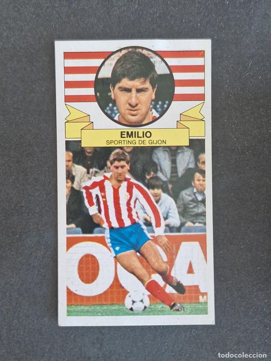 Cromos de f&uacute;tbol: L4 EMILIO SPORTING DE GIJON LIGA ESTE 1985 1986 85 86 DESPEGADO RECUPERADO