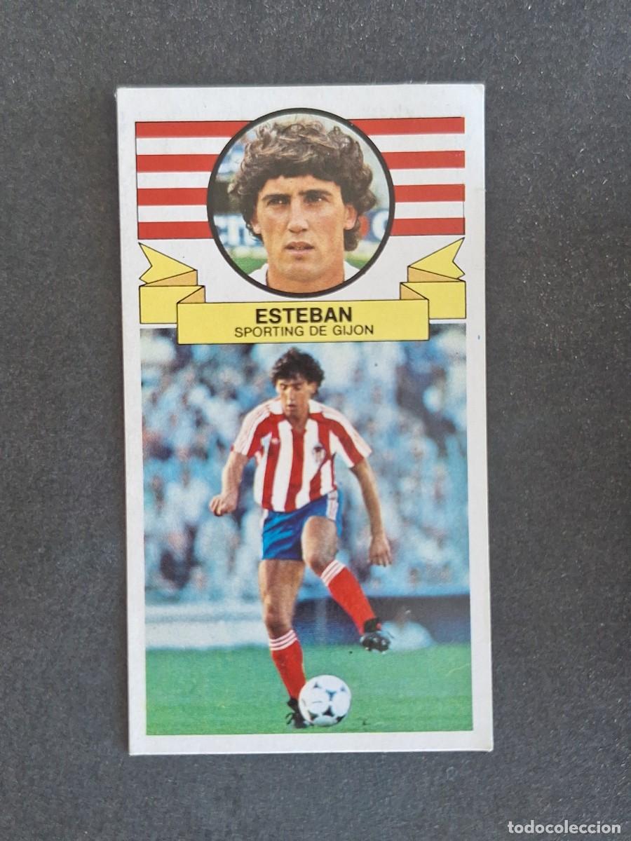 Cromos de f&uacute;tbol: L4 ESTEBAN SPORTING DE GIJON LIGA ESTE 1985 1986 85 86 DESPEGADO RECUPERADO